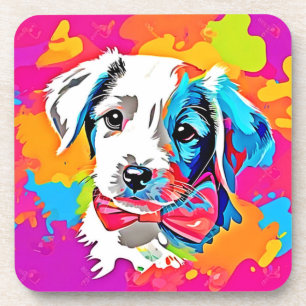 Pop Art Puppy Coaster