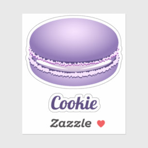 Pop Art Purple Macaron Cookie