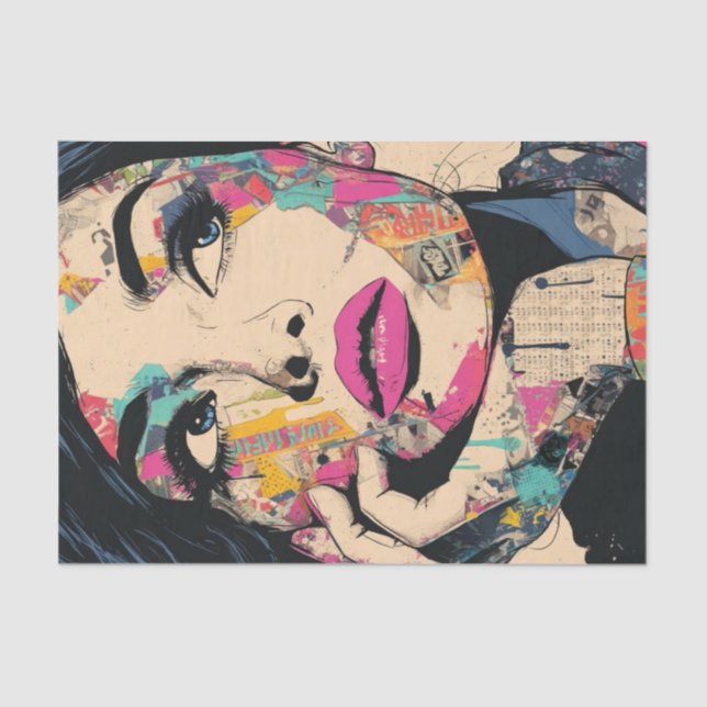 PoP Art Queen1  Tissue Paper (Front)