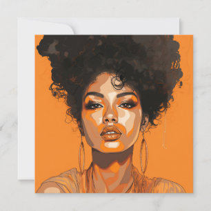 Pop Art Queen: Empowering Women Pop Art Card