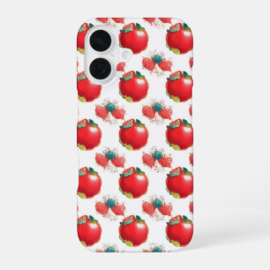 Pop Art Red Apple and Strawberry Phone Case