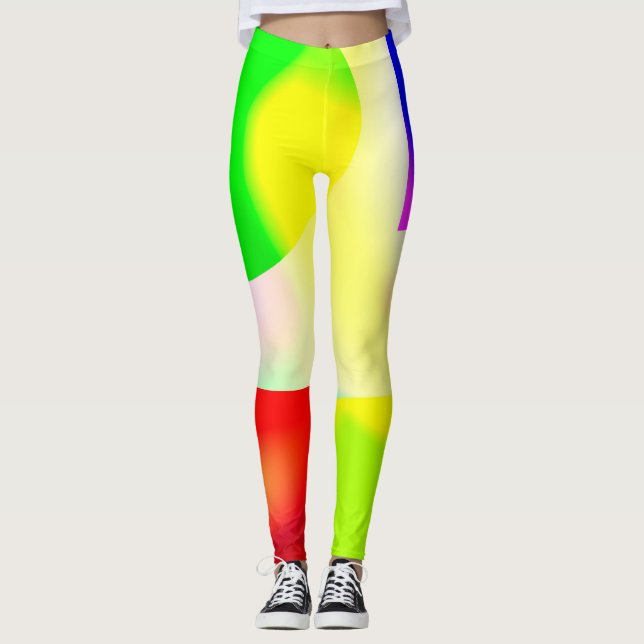 Pop art reflection leggings (Front)