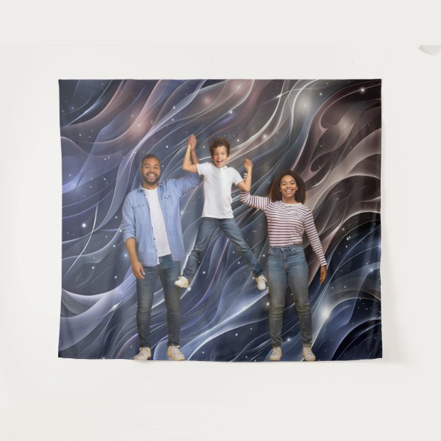 Pop Art Retro Space Party Decoration Backdrop Tapestry (Front (Horizontal))