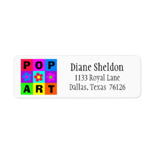 "POP-Art” Return Address Labels