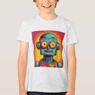 Pop Art Robot Tri-Blend Shirt