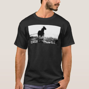 Pop Art Running Horse Template Custom Elegant T-Shirt
