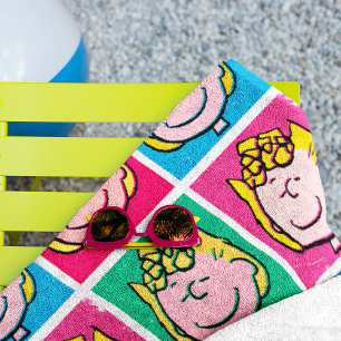 Pop Art Sally   Mod for You Pattern Beach Towel