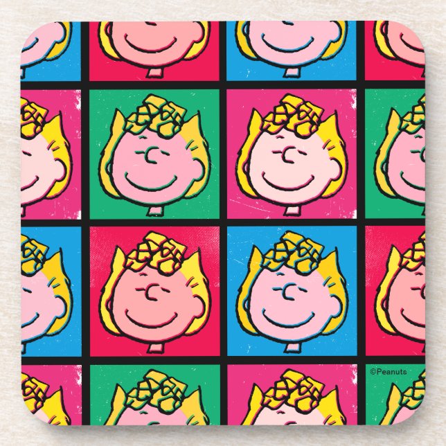 Pop Art Sally | Mod for You Pattern Coaster (Front)