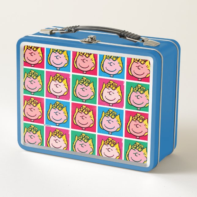 Pop Art Sally | Mod for You Pattern Metal Lunch Box (Front)