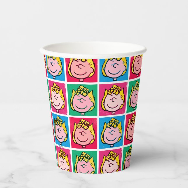 Pop Art Sally | Mod for You Pattern Paper Cups (Front)