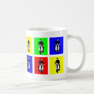 Pop Art Scooter Boy Coffee Mug