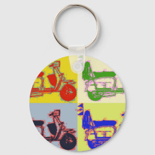 POP ART SCOOTER KEY RING