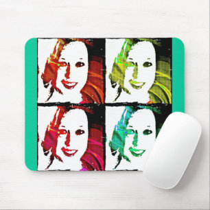 Pop Art Self Portrait Mouse Mat