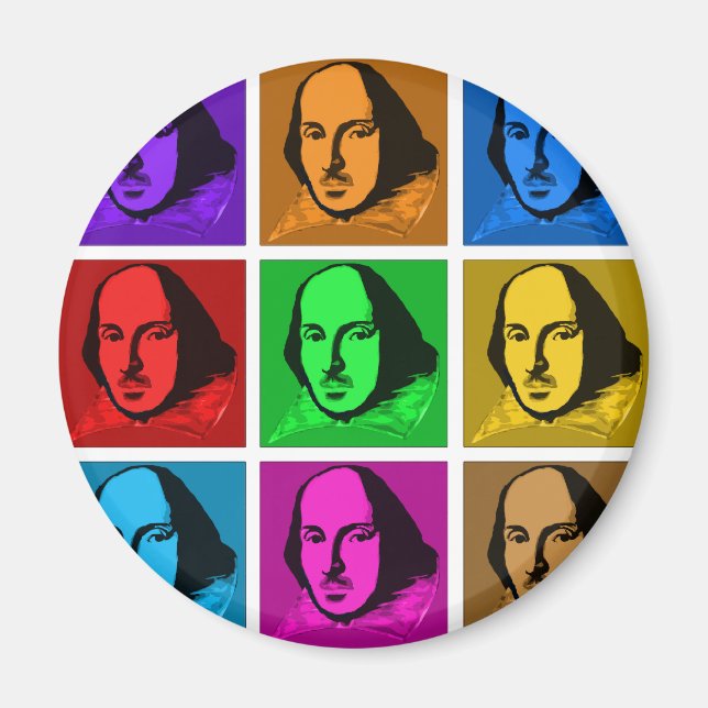 Pop Art Shakespeare Magnet (Front)