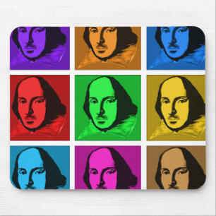 Pop Art Shakespeare Mouse Mat