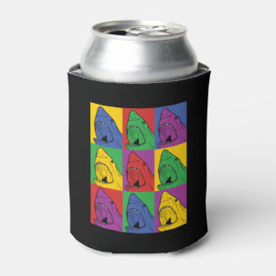 Pop Art Shark Can Cooler