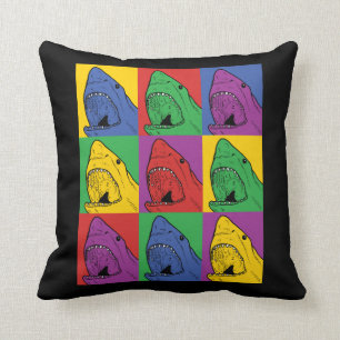 Pop Art Shark Cushion