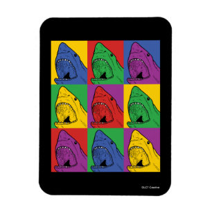 Pop Art Shark Magnet