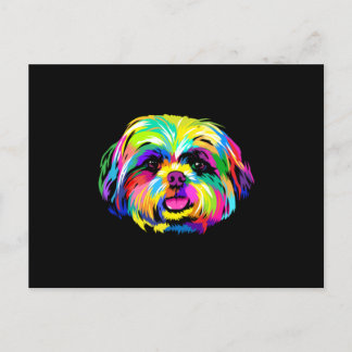 Pop Art Shih Tzu Dog Lovers Postcard