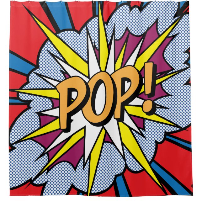 Pop Art Shower Curtain (Front)