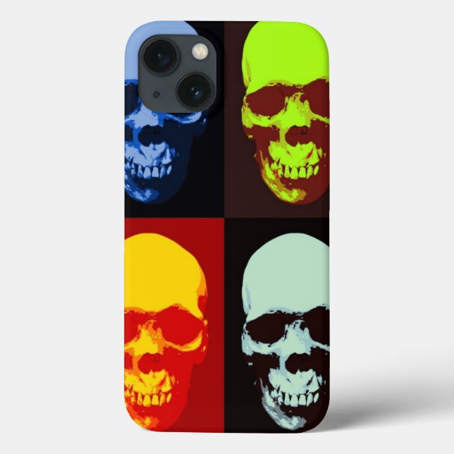 Pop Art Skull Case-Mate iPhone Case (Back)