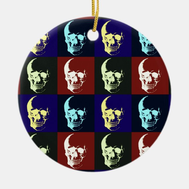 Pop Art Skull Ornaments (Front)