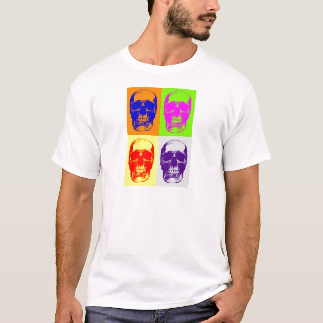 Pop Art Skull T-Shirt (Front)