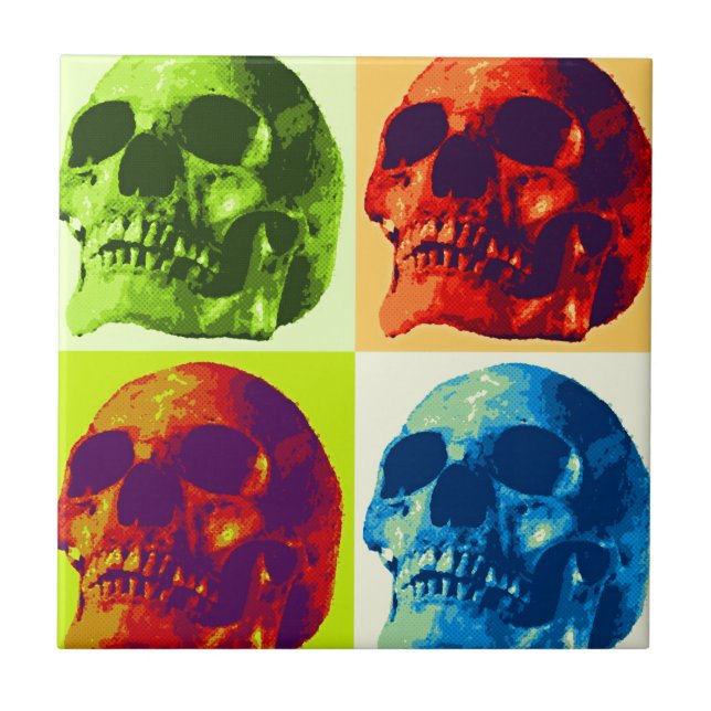 Pop Art Skull Tile (Front)