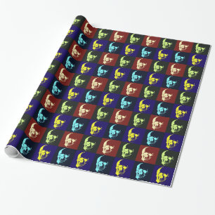 Pop Art Skull Wrapping Paper