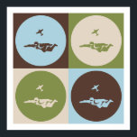 Pop Art Skydiving Poster<br><div class="desc">Pop Art Skydiving. Get this fun design featuring your hobby,  occupation,  or obsession on great t-shirts,  stickers & much more. They also make great gifts!</div>