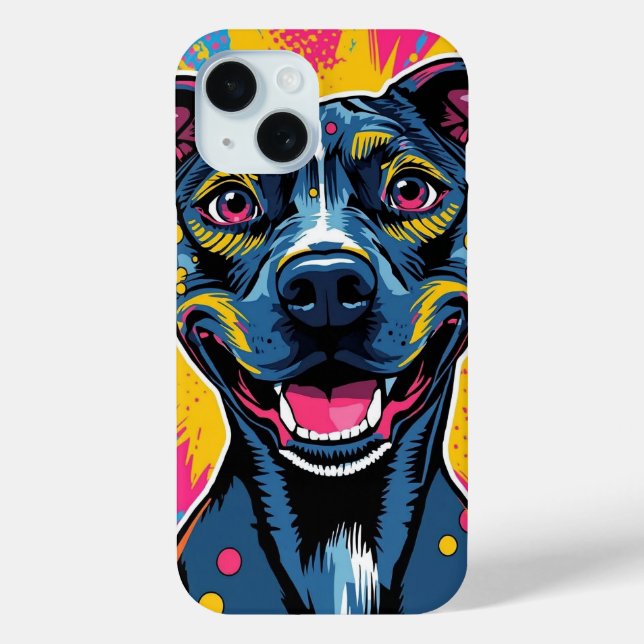 Pop Art Smile – The Power of a Happy Dog Case-Mate iPhone Case (Back)