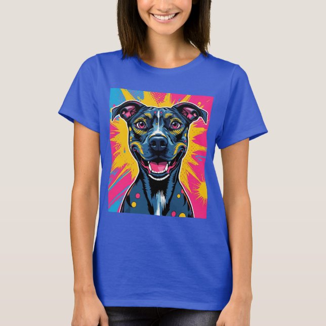 Pop Art Smile – The Power of a Happy Dog T-Shirt (Front)