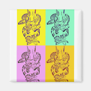 Pop Art Snakes Magnet