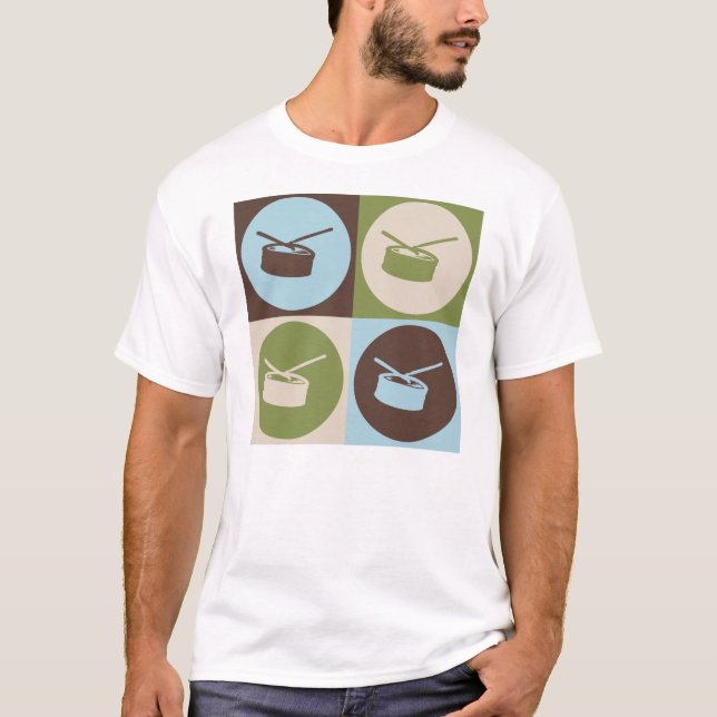 Pop Art Snare Drum T-Shirt (Front)