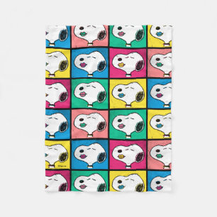 Pop Art Snoopy Lips   Mod for You Pattern Fleece Blanket
