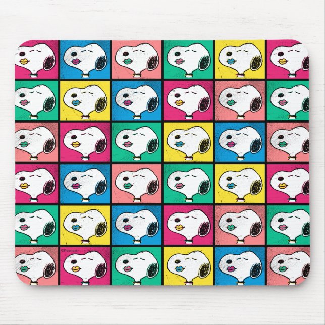 Pop Art Snoopy Lips | Mod for You Pattern Mouse Mat (Front)