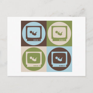 Pop Art Sonograms Postcard