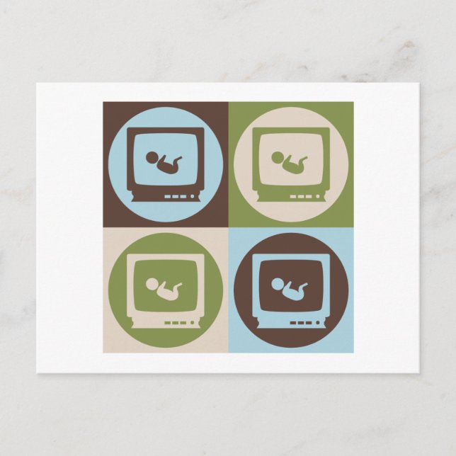 Pop Art Sonograms Postcard (Front)