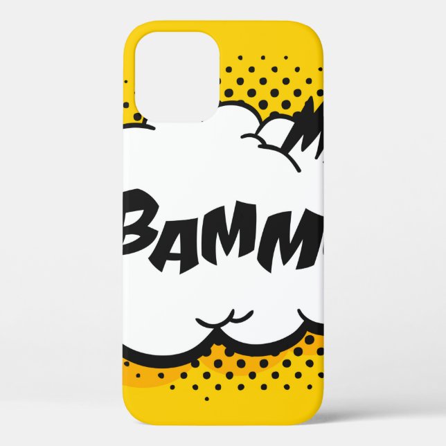 Pop art speech bubble drawing with text. Cartoon s Case-Mate iPhone Case (Back)