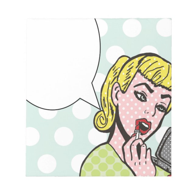 Pop Art Speech Bubble Notepad (Front)