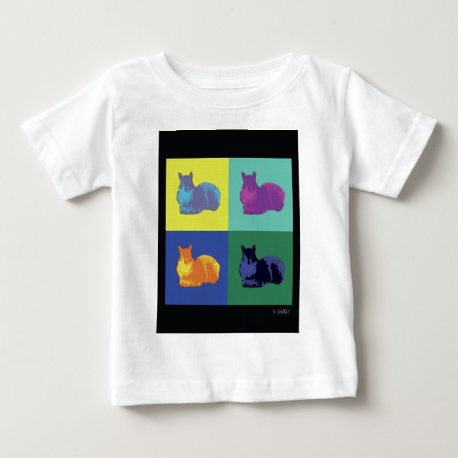 Pop Art Squirrel Baby T-Shirt (Front)