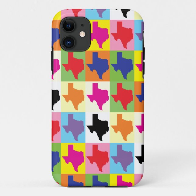 Pop Art State of Texas Case-Mate iPhone Case (Back)