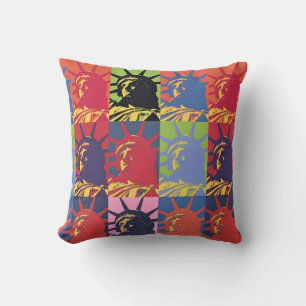 Pop Art Statue of Liberty American Cushion