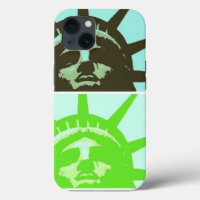 Pop Art Statue of Liberty Close Up