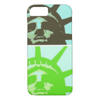 Pop Art Statue of Liberty Close Up iPhone 7 Case