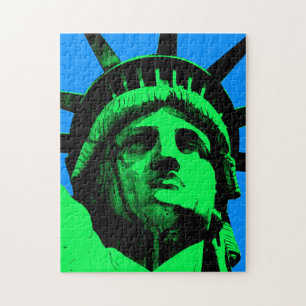 Pop Art Statue of Liberty Jigsaw Puzzle