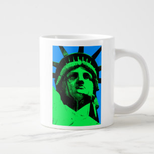 Pop Art Statue of Liberty Large Coffee Mug