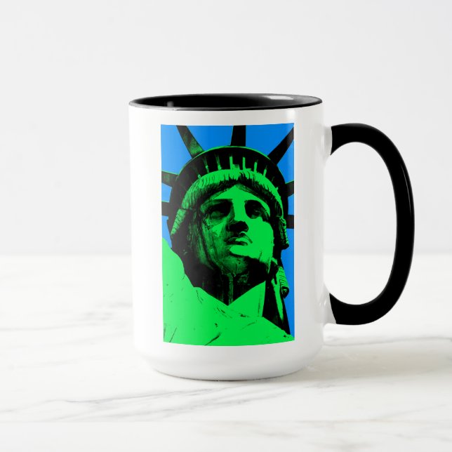 Pop Art Statue of Liberty Mug (Right)