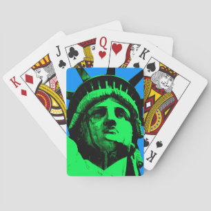 Pop Art Statue of Liberty Playing Cards