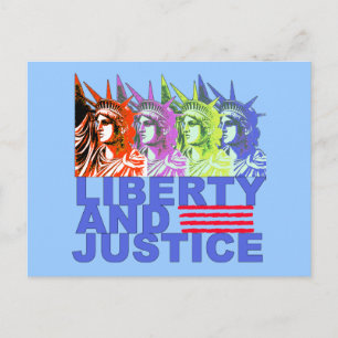 Pop Art Statue of Liberty Products Postcard